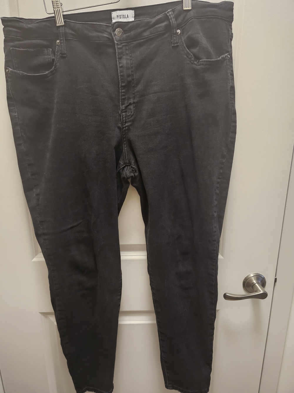 Pistola Women's Washed Black Skinny Jeans